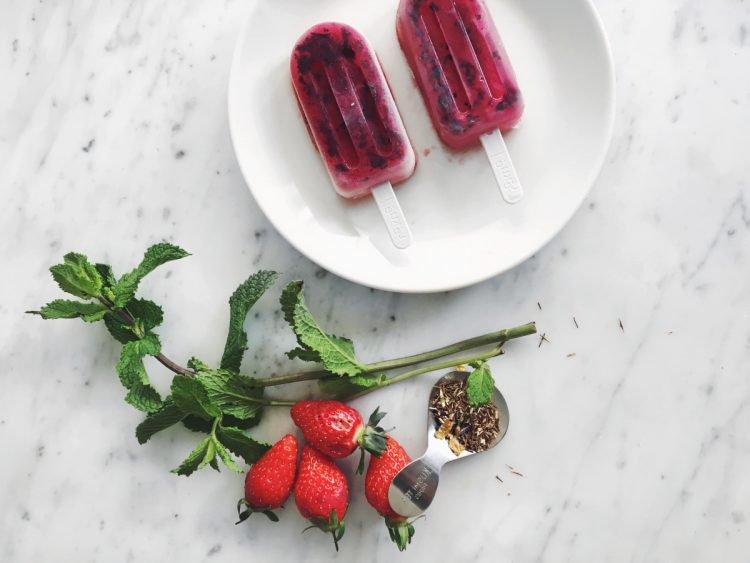 Glace au thé fruité zéro calorie